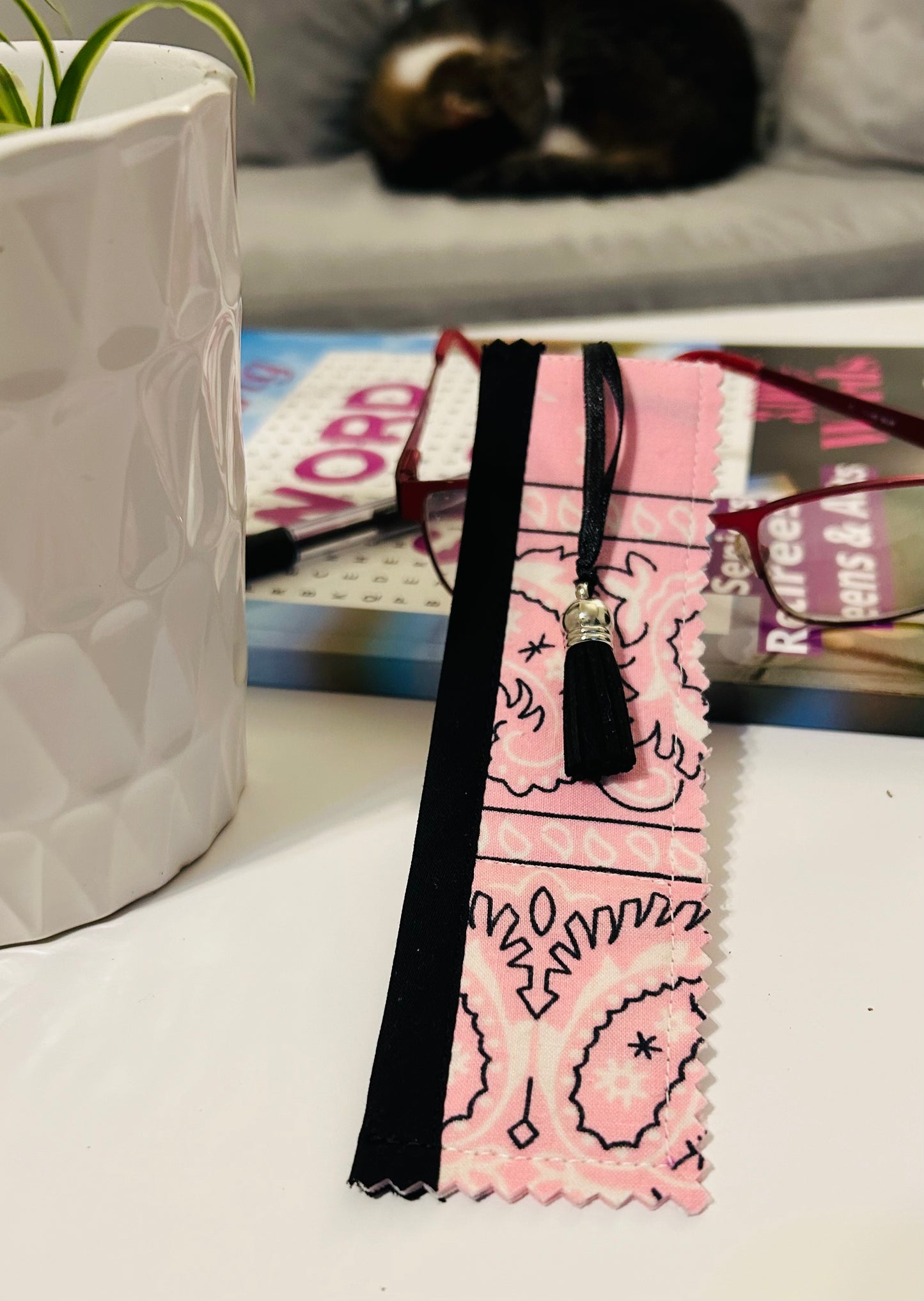 Bookmarks from recycled fabric