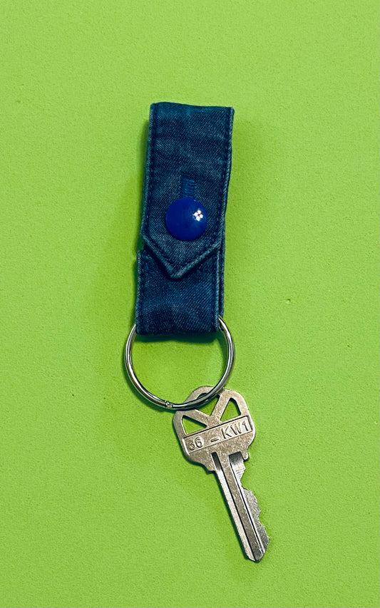 Denim Key Ring