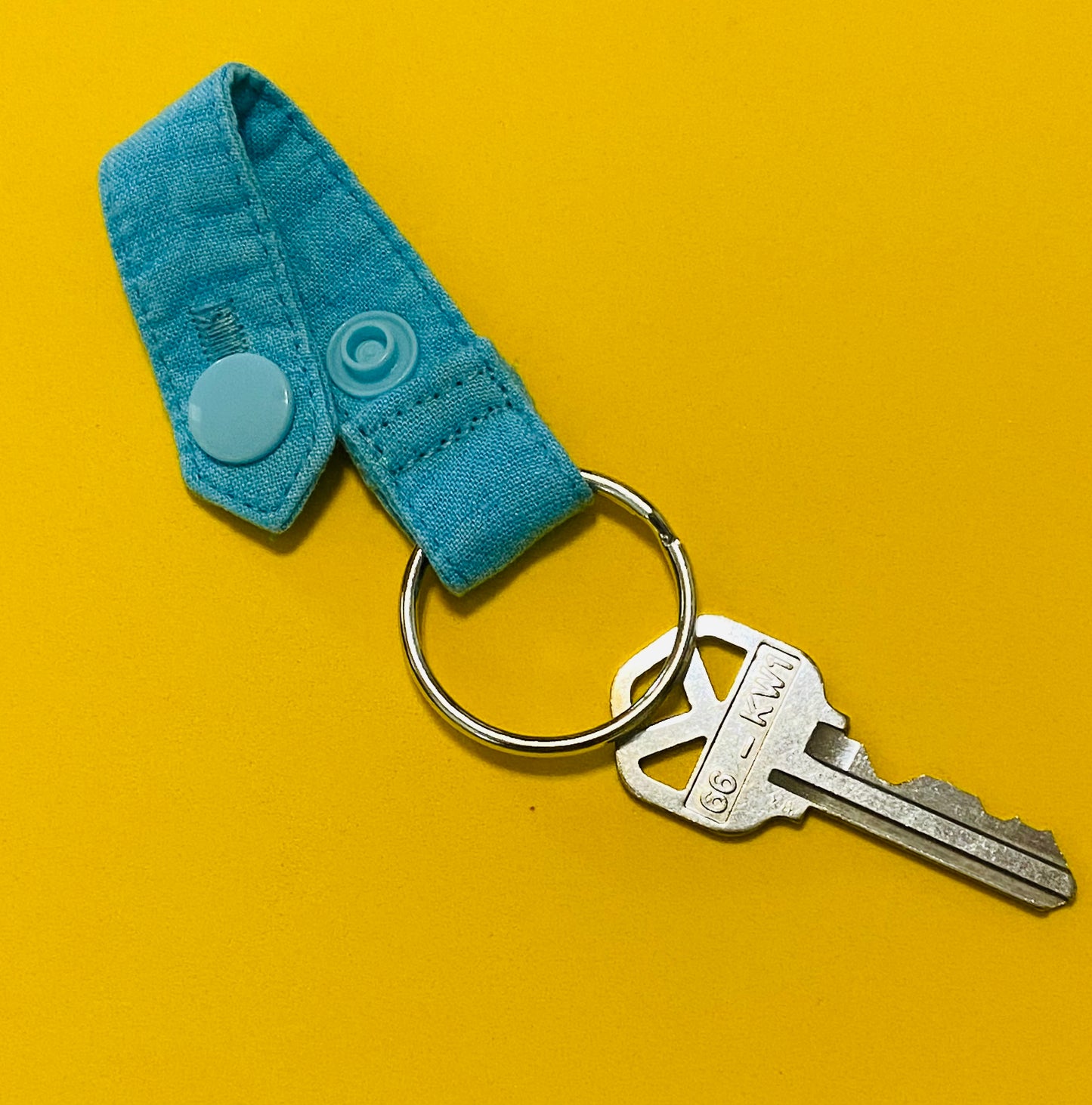 Light Blue Key Ring