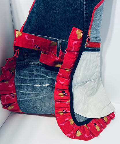 Up-cycled Denim Apron